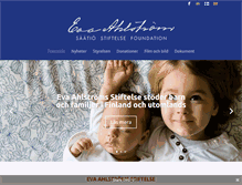 Tablet Screenshot of evaahlstromsstiftelse.fi